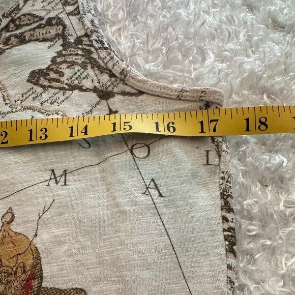 Y2K CAbi Old World Map Tank Women's Size Large (Medium) - Picture 9 of 10